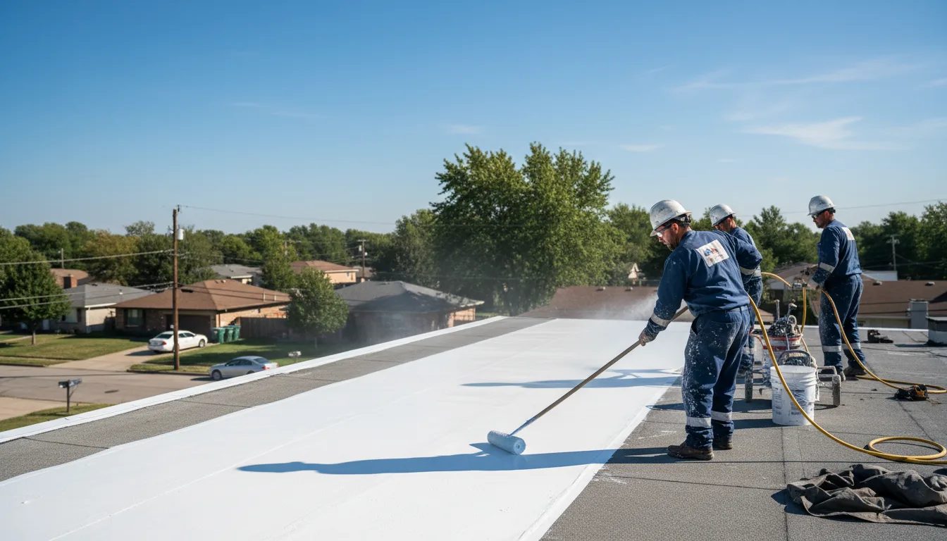 Commercial roof coating in Mio, MI near me
